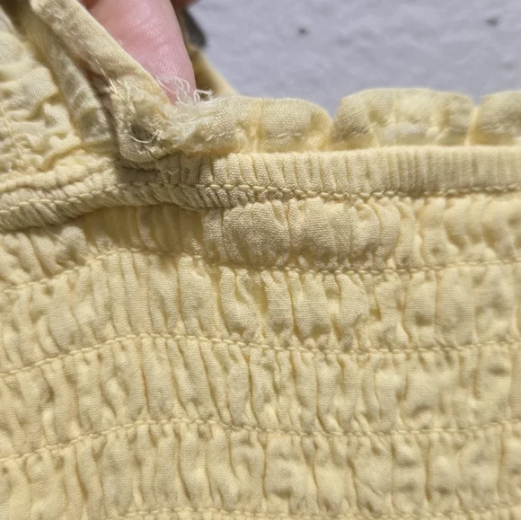 Nwt Aerie Yellow Ruffle Maxi Dress Size Small - Picture 11 of 11